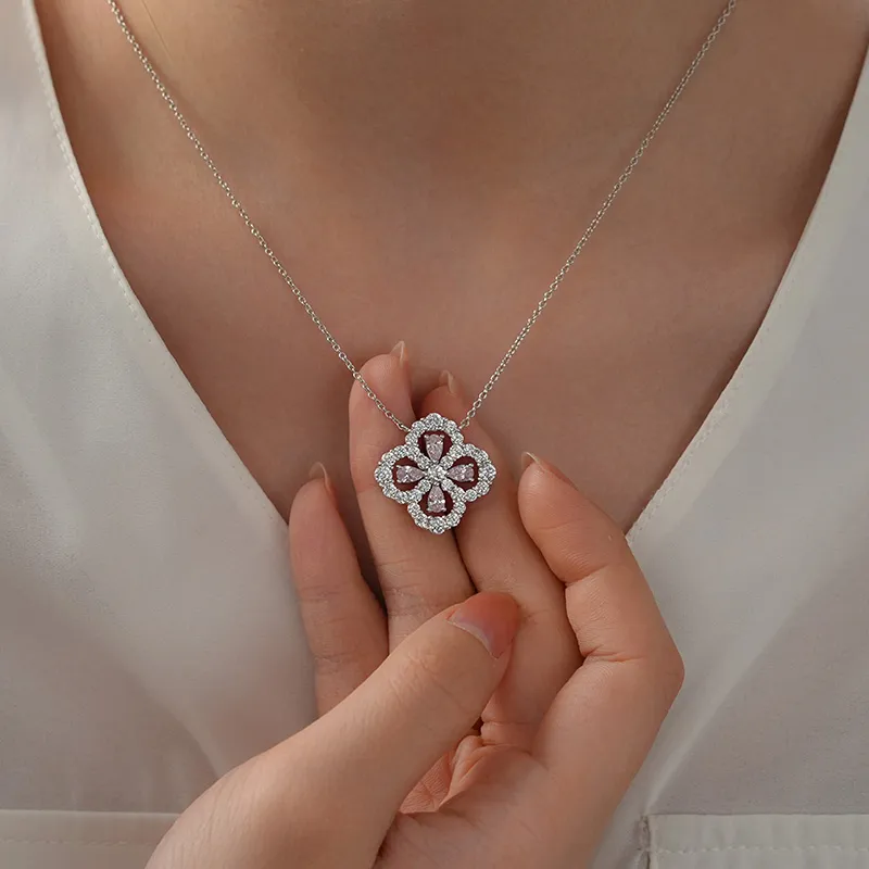 DARA 925 Sterling Silver Necklaces Women's-3