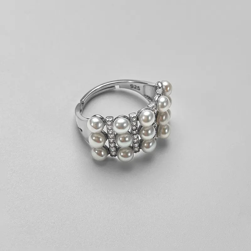 DARA Pearl Rings Women's-2