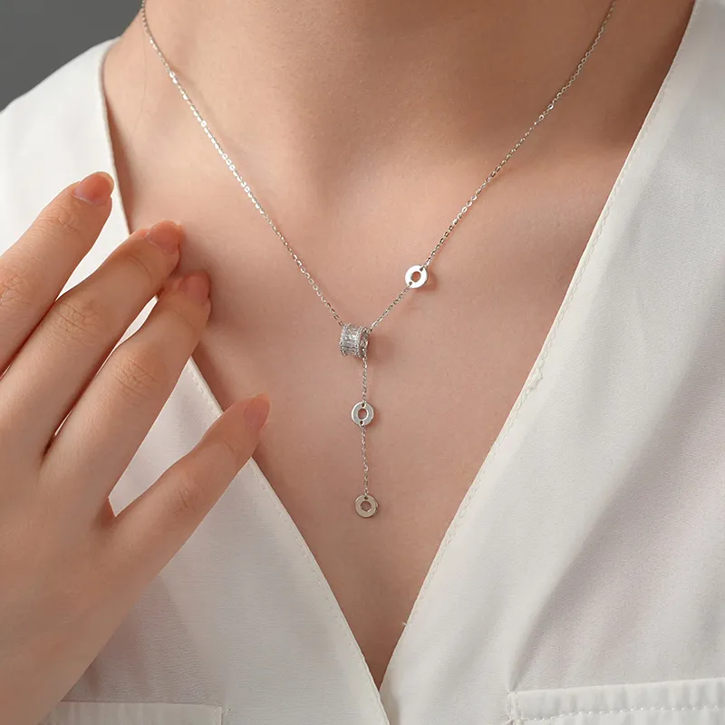 DARA S925 Silver Necklaces Women's-1