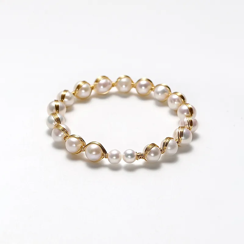 DARA Freshwater Pearl Bangles Women's-2