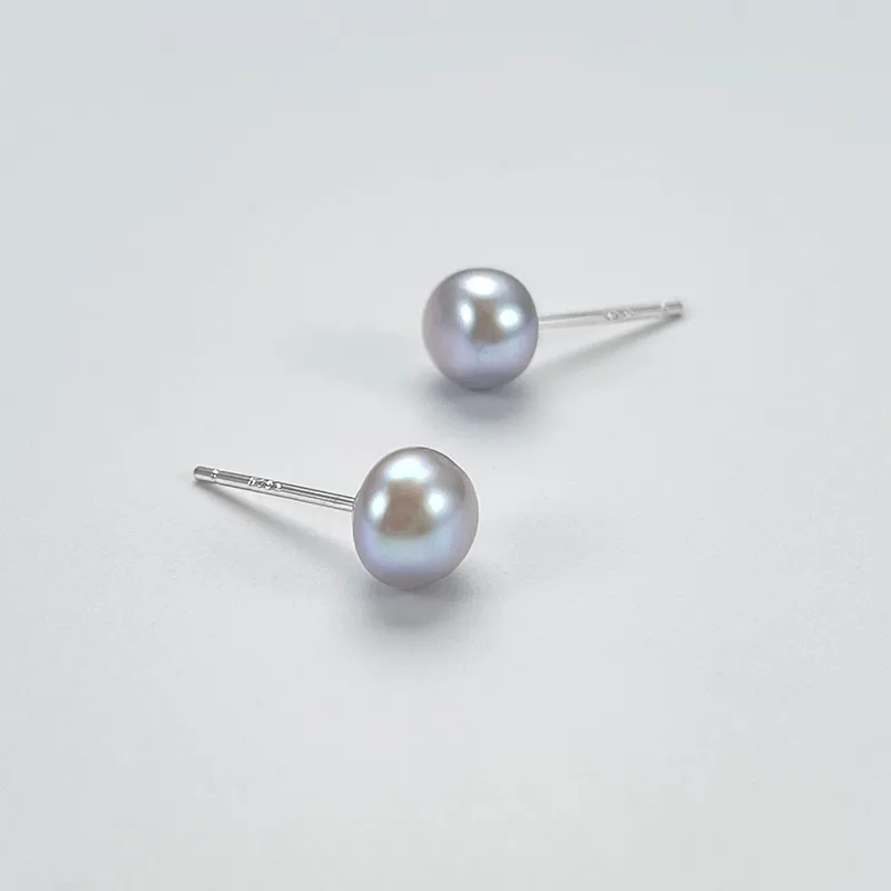 DARA Pearl Stud Earrings Women's-2