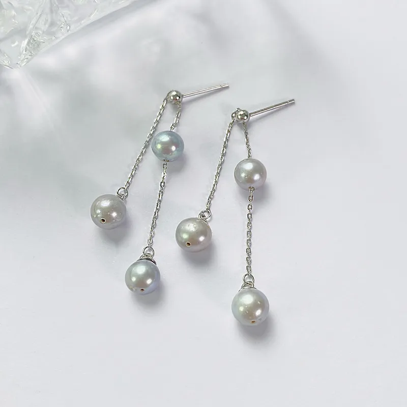 DARA Pearl Drop Earrings Women's-2