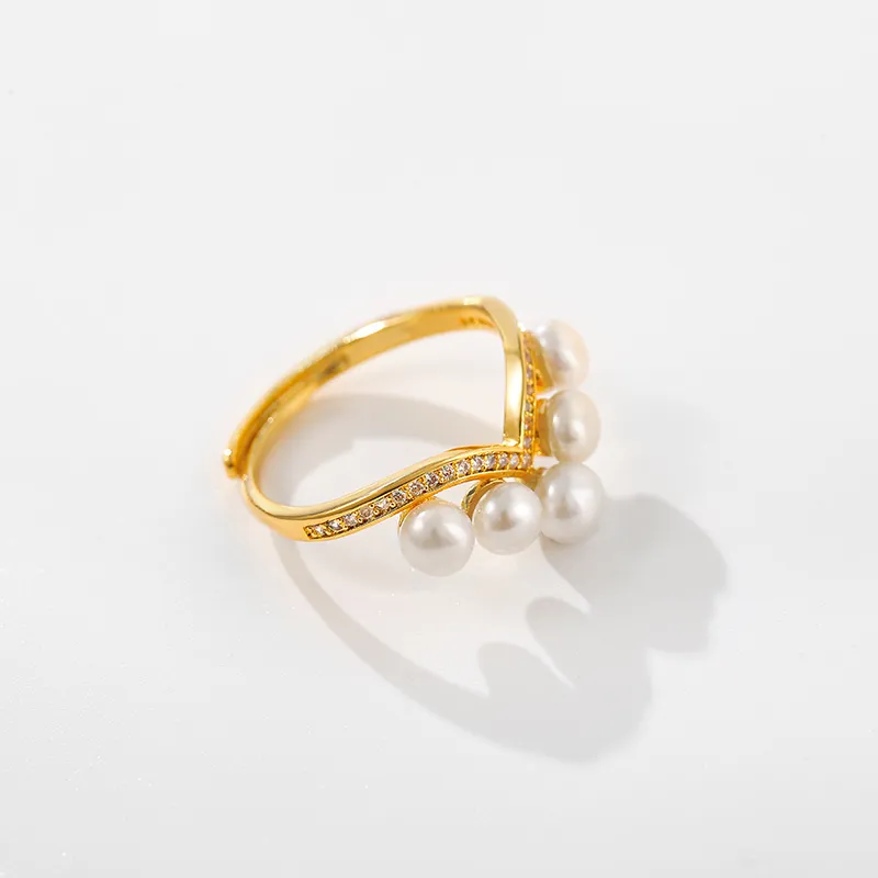 DARA Pearl Rings Women's-2