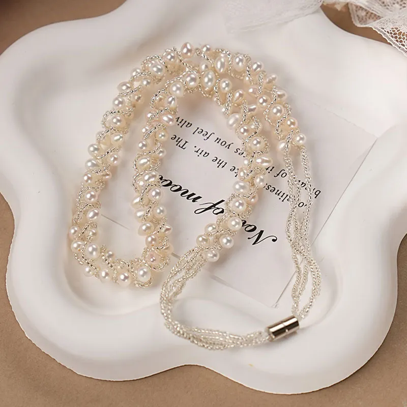DARA Freshwater Pearl Necklace Set Women's-3