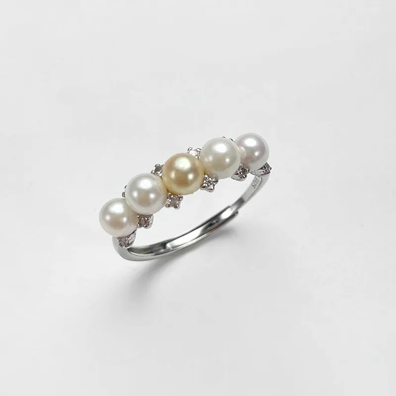DARA Pearl Rings Women's-5