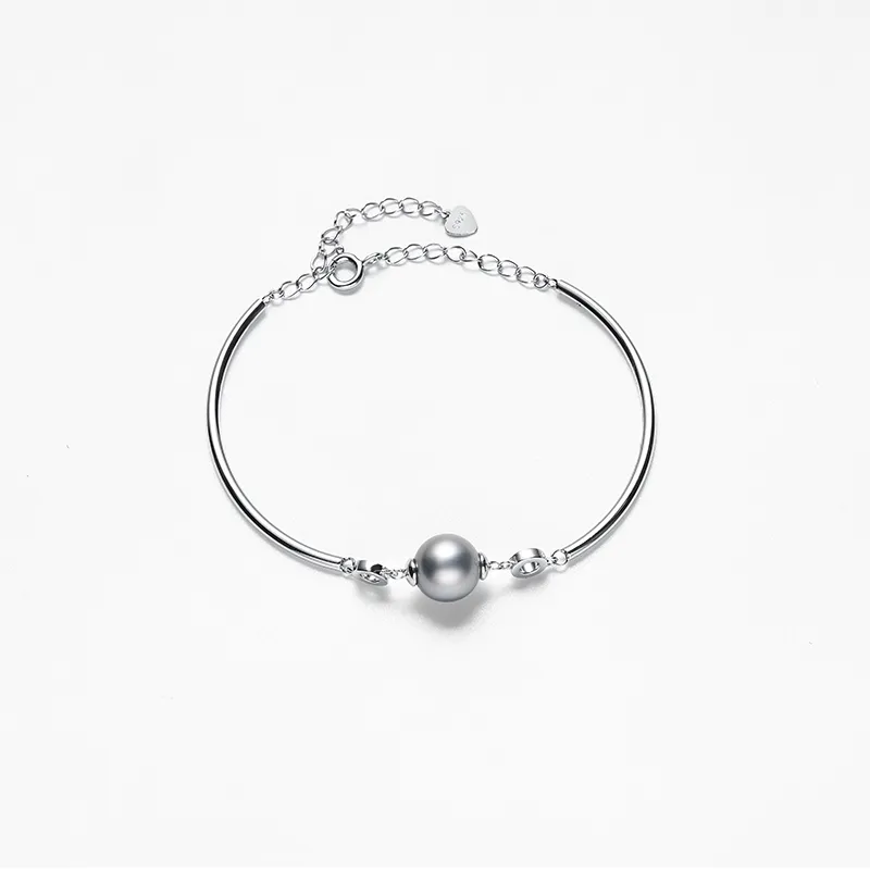 DARA Saltwater Pearl Bracelets Women's Platinum Gray-3