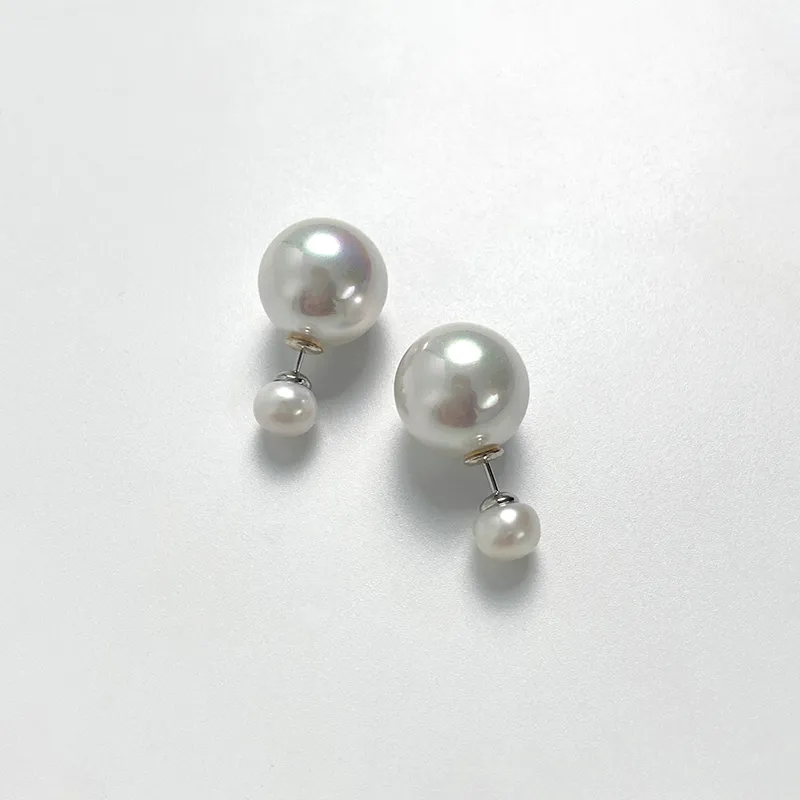 DARA Pearl Stud Earrings Women's-1