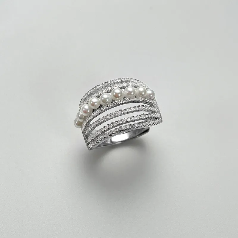 DARA Pearl Rings Women's-4