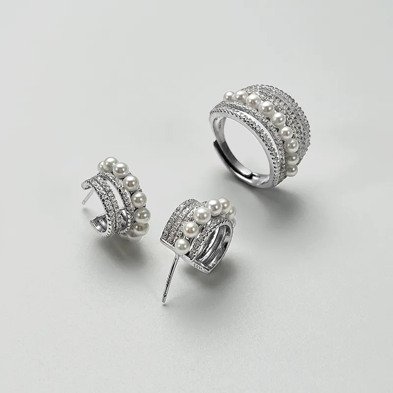 DARA Pearl Rings Women's-1