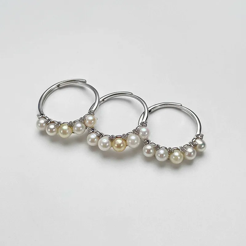 DARA Pearl Rings Women's-4