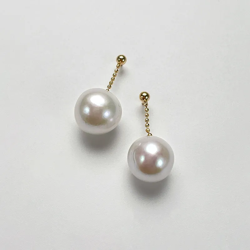 DARA Pearl Stud Earrings Women's-2