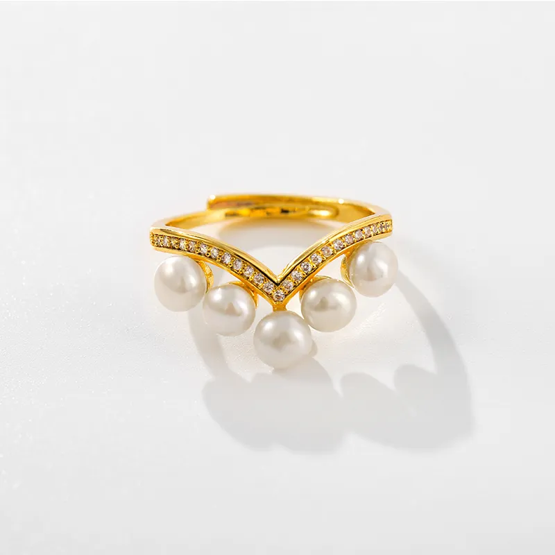 DARA Pearl Rings Women's-3