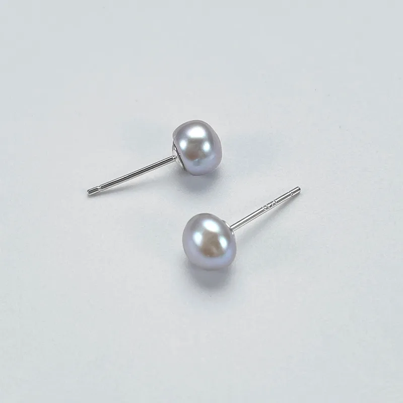DARA Pearl Stud Earrings Women's-1