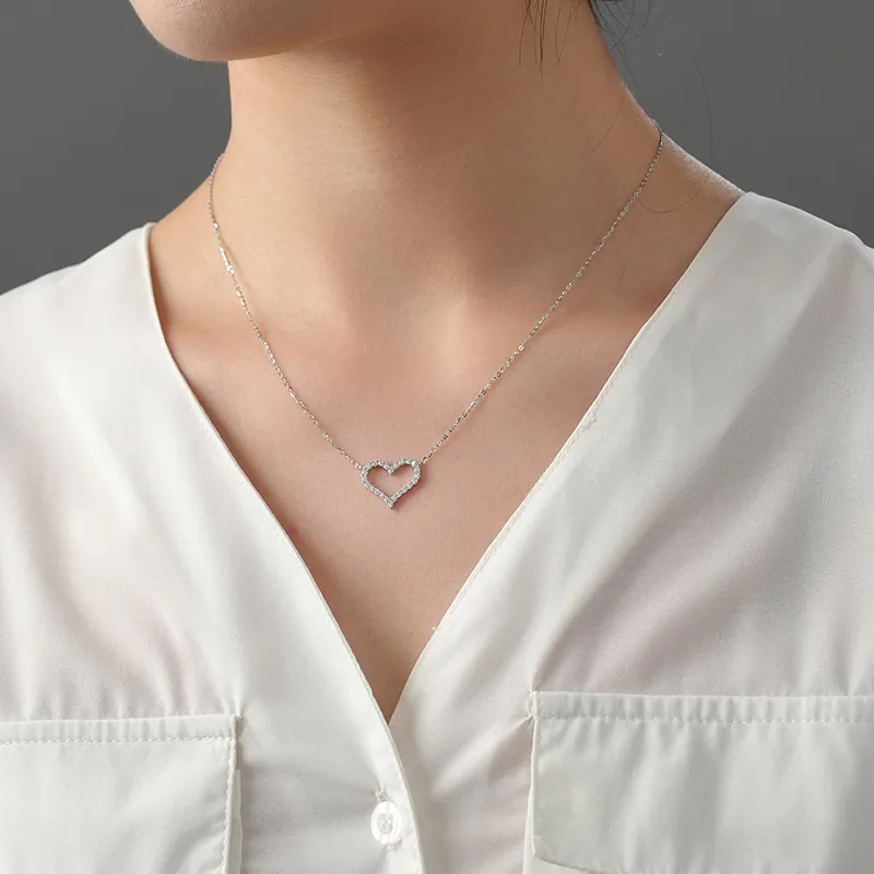 DARA S925 Silver Necklaces Women's-4