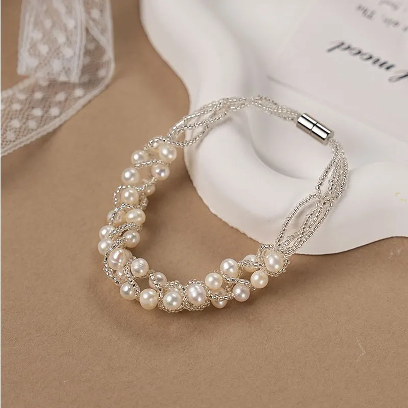 DARA Freshwater Pearl Necklace Set Women's-2