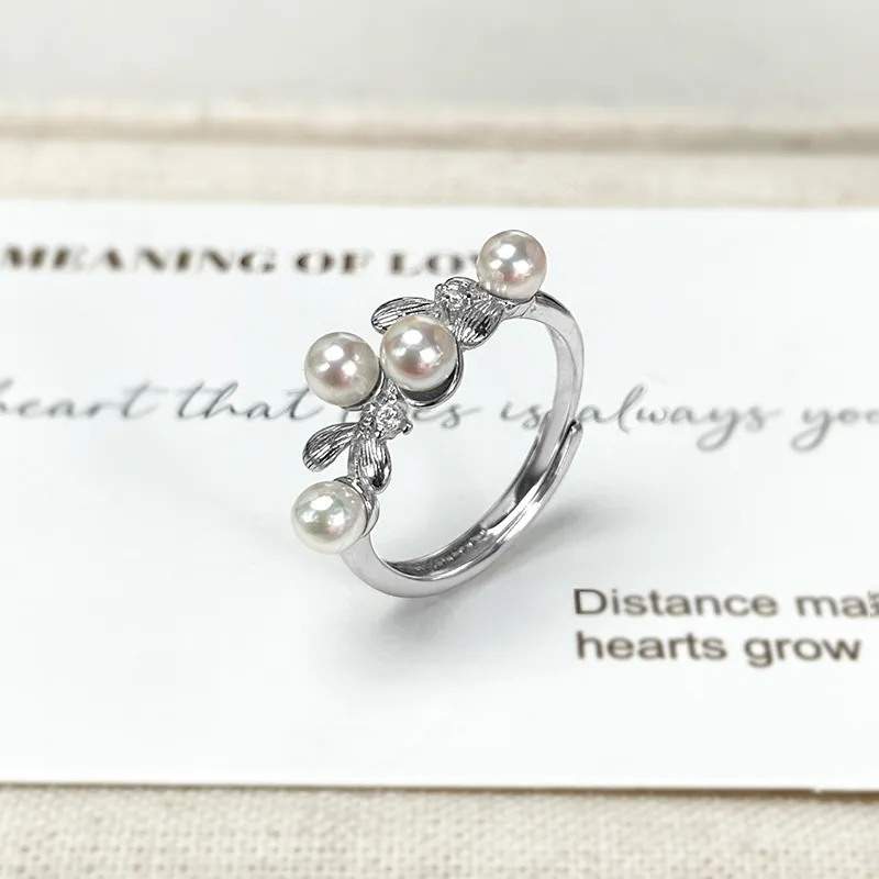 DARA Pearl Rings Women's-2