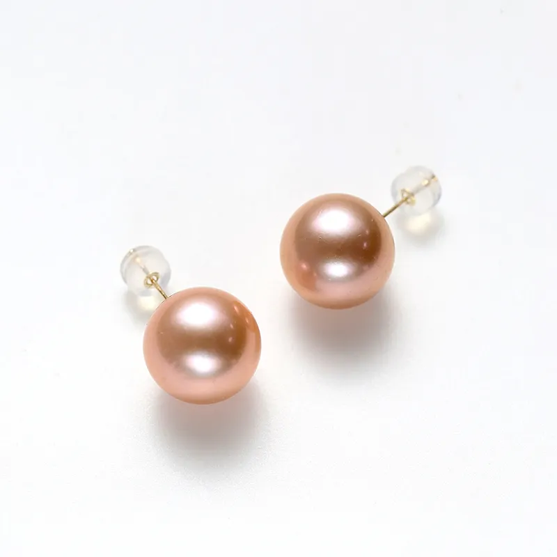 DARA Freshwater Pearl Stud Earrings Women's-3