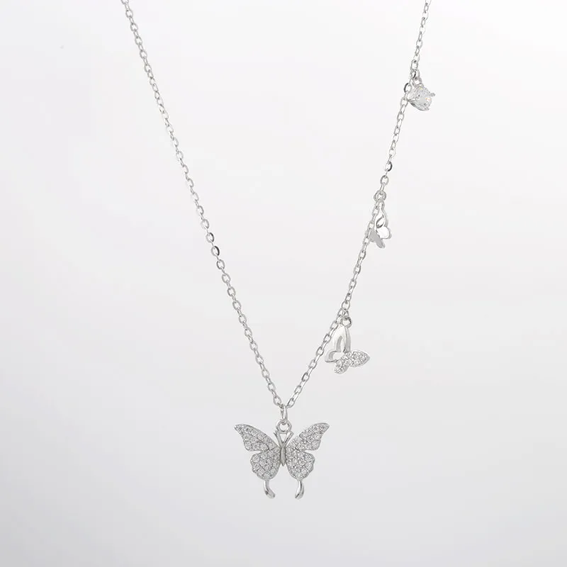 DARA S925 Silver Necklaces Women's-2