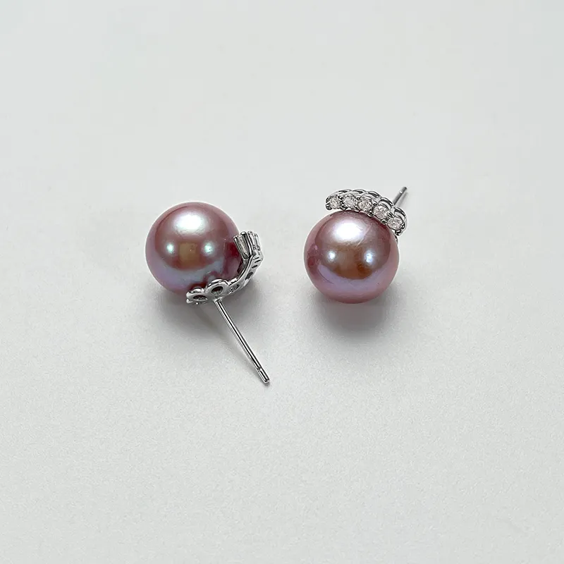 DARA Pearl Stud Earrings Women's-2