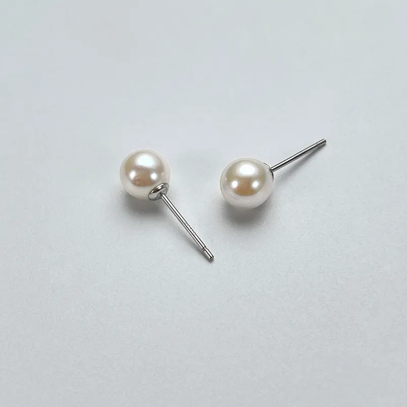 DARA Pearl Stud Earrings Women's-3