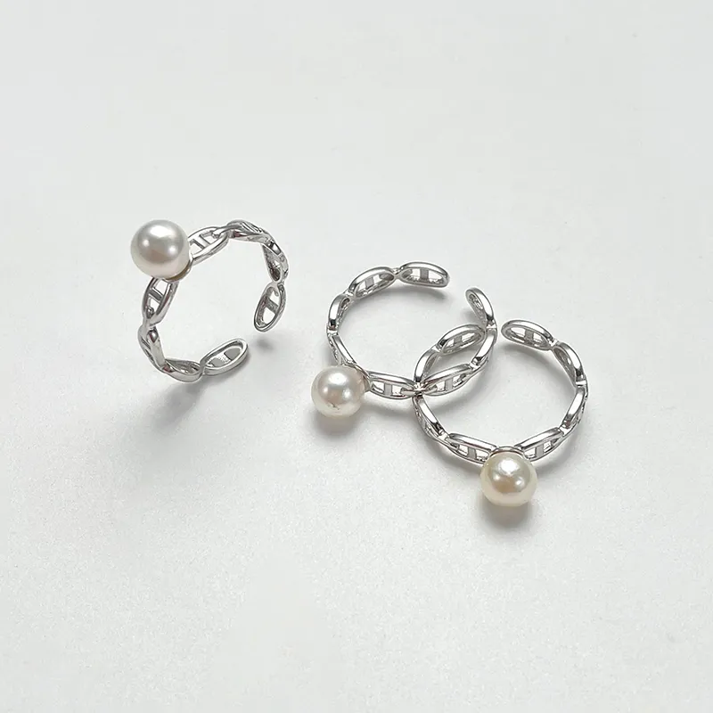DARA Pearl Rings Women's-2