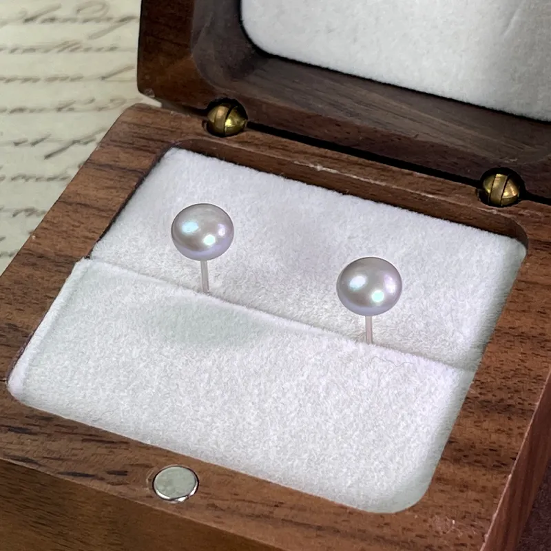 DARA Pearl Stud Earrings Women's-6