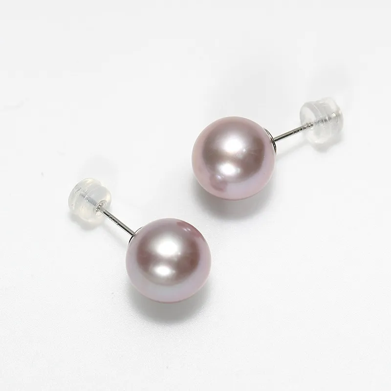 DARA Freshwater Pearl Stud Earrings Women's-2