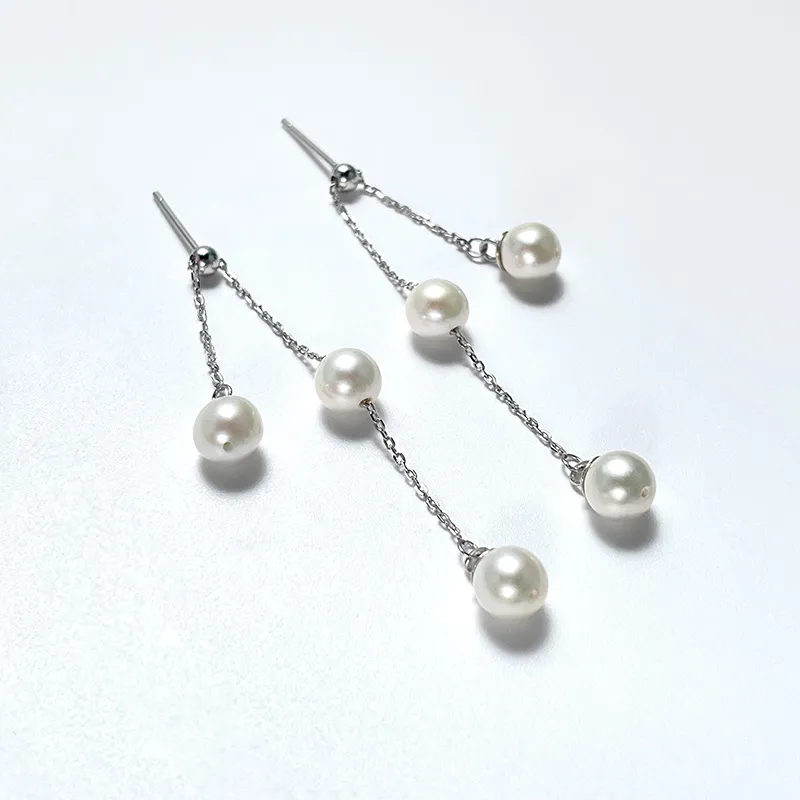 DARA Pearl Drop Earrings Women's-3