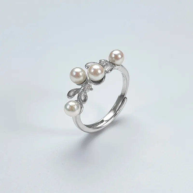 DARA Pearl Rings Women's-4