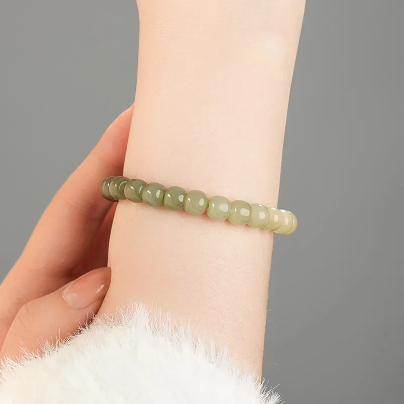 DARA Hetian Jade Bracelets Green Jade Women's-6