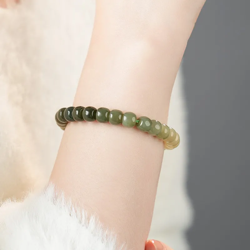 DARA Hetian Jade Bracelets Green Jade Women's-4