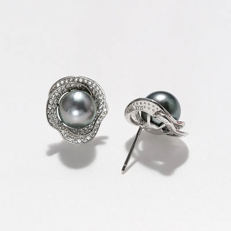 DARA Saltwater Pearl Stud Earrings Women's-2
