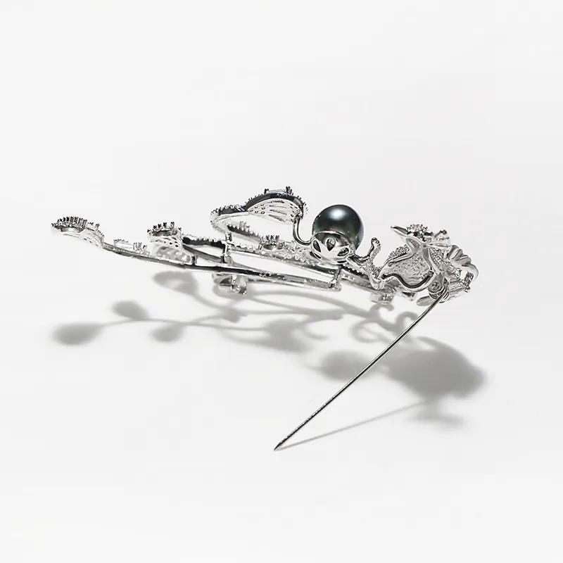 DARA Saltwater Pearl Brooches Women's-3