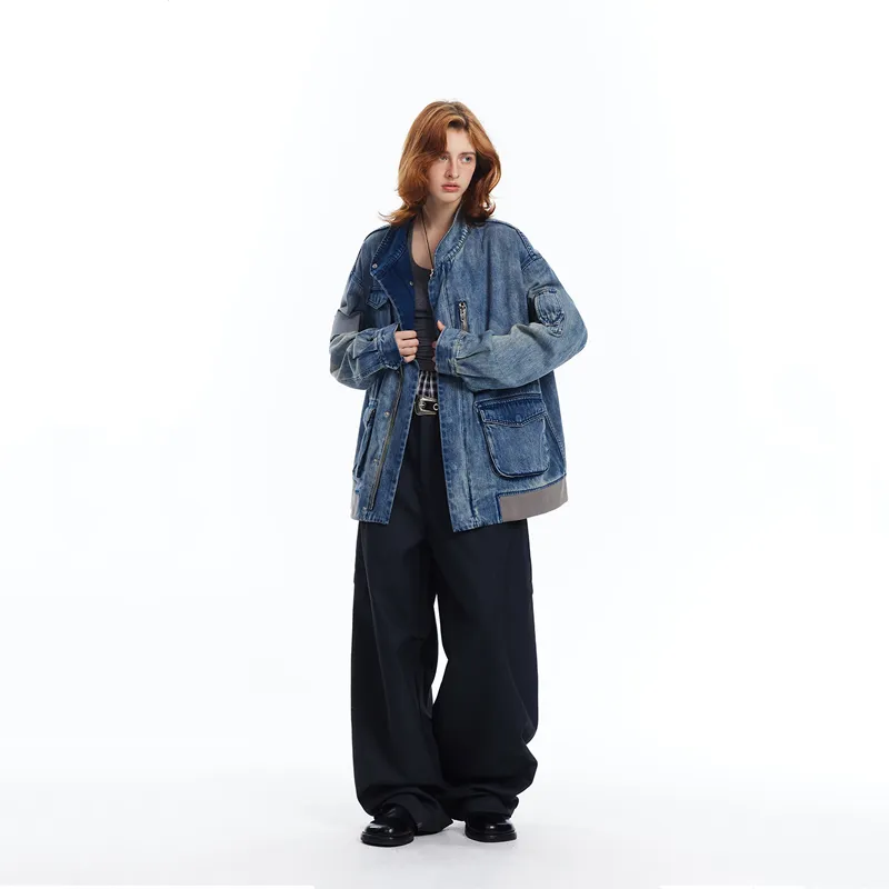 BANDITK GANGN Denim Jacket Unisex Sky Blue-5