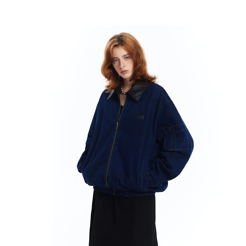 BANDITK GANGN Denim Jacket Unisex Navy Blue-3