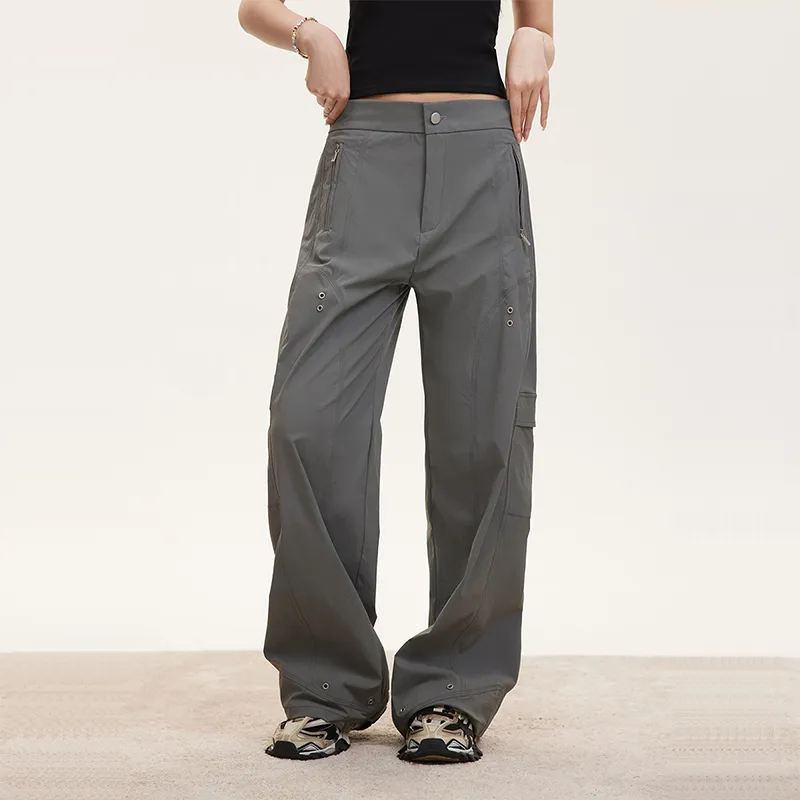 BANDITK GANGN Casual Pants Unisex Ecru-9