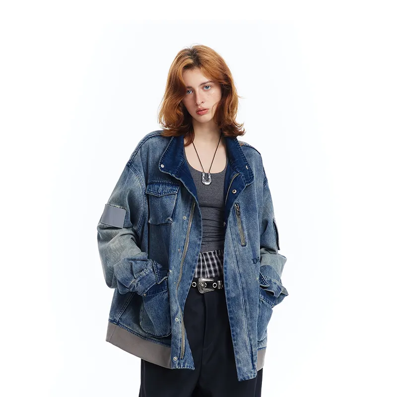 BANDITK GANGN Denim Jacket Unisex Sky Blue-3