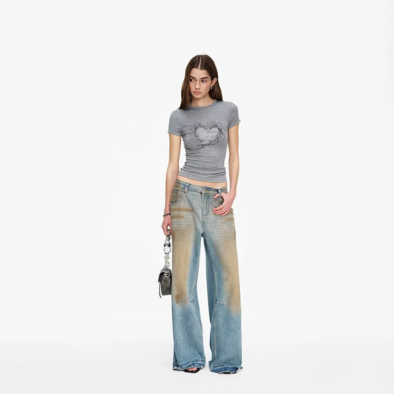 BANDITK GANGN Jeans Unisex Light Blue-3