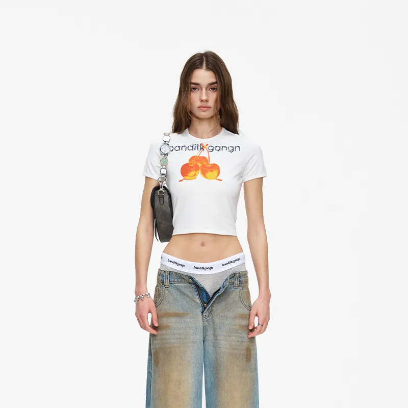 BANDITK GANGN T Shirt Women's White-3