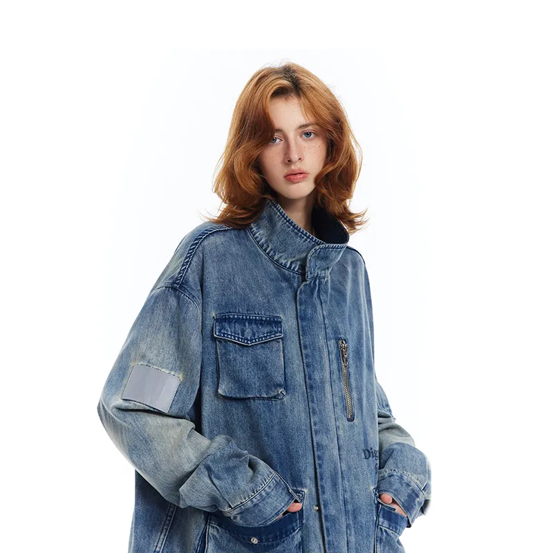BANDITK GANGN Denim Jacket Unisex Sky Blue-2