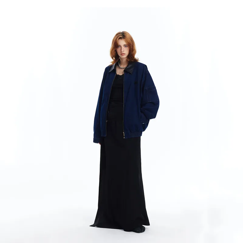 BANDITK GANGN Denim Jacket Unisex Navy Blue-6