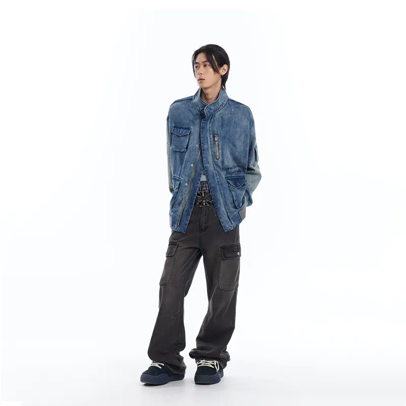 BANDITK GANGN Denim Jacket Unisex Sky Blue-6