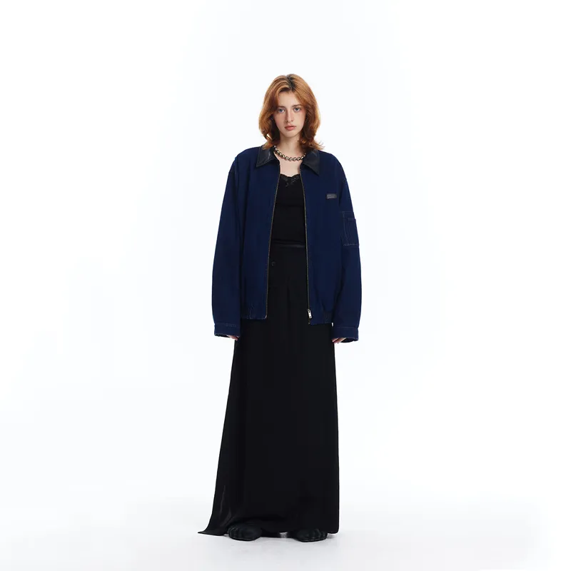 BANDITK GANGN Denim Jacket Unisex Navy Blue-5