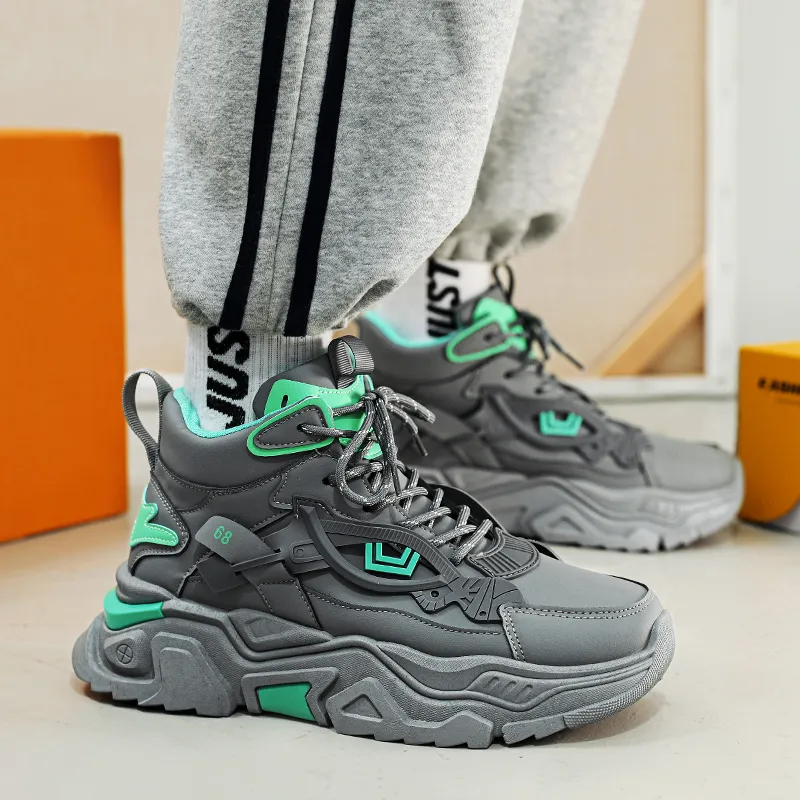 YUZHAOLIN High Top Chunky Sneakers Men's-5