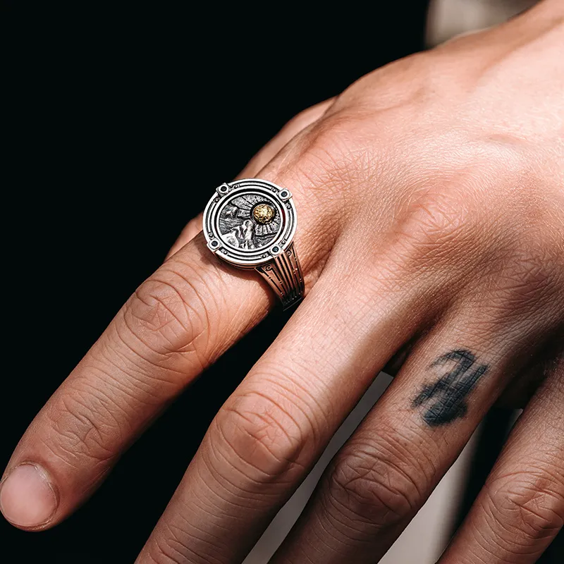 MYSH 925 Sterling Silver Rings Men's-7