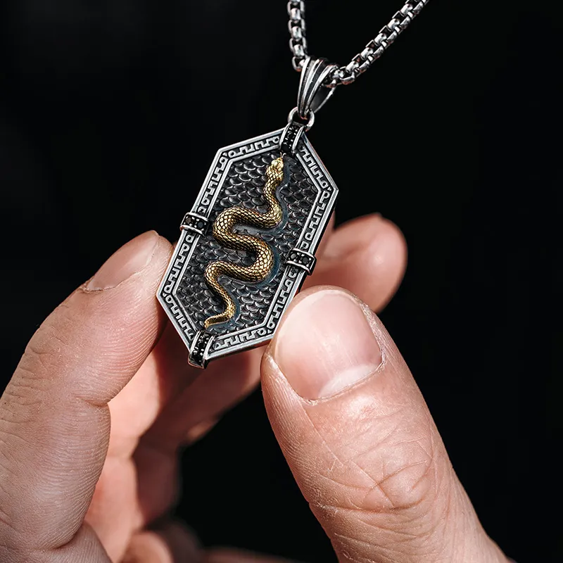 MYSH 925 Sterling Silver Necklaces Men's-13