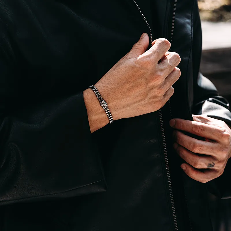 MYSH 925 Sterling Silver Bracelets Men's-7