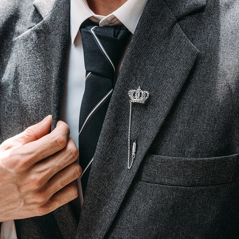 MYSH 925 Sterling Silver Brooches Men's-4