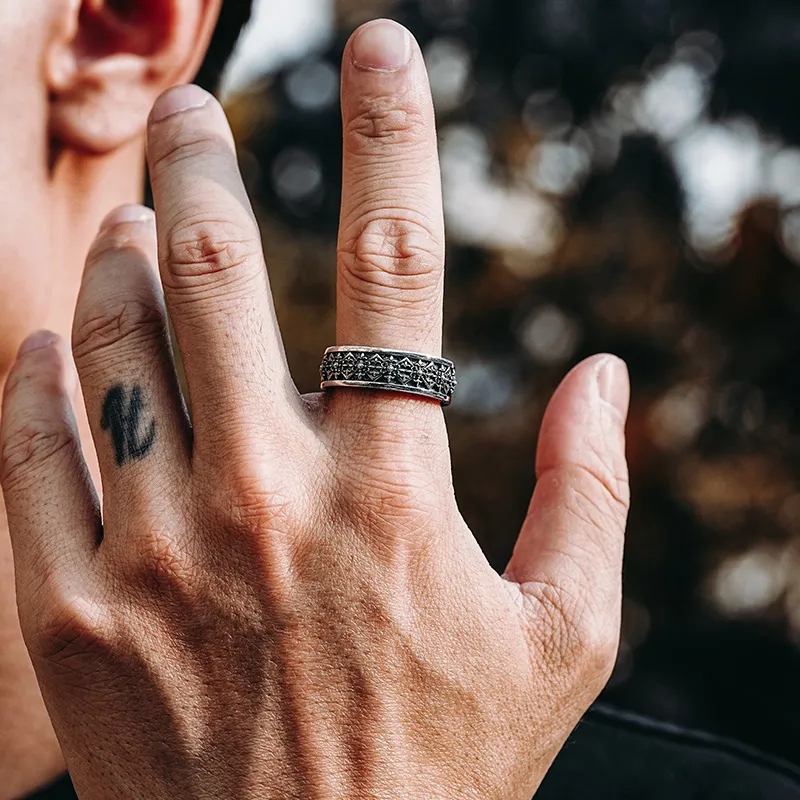 MYSH 925 Sterling Silver Rings Men's-6