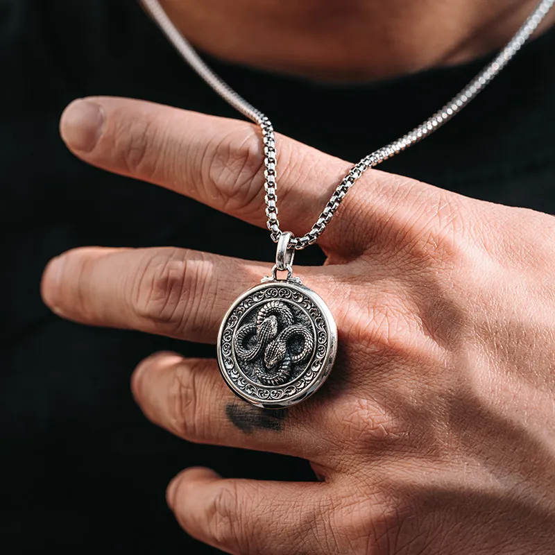 MYSH 925 Sterling Silver Necklaces Men's-5